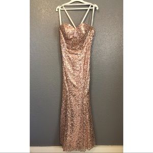 Azazie Sequin Dress Estrella